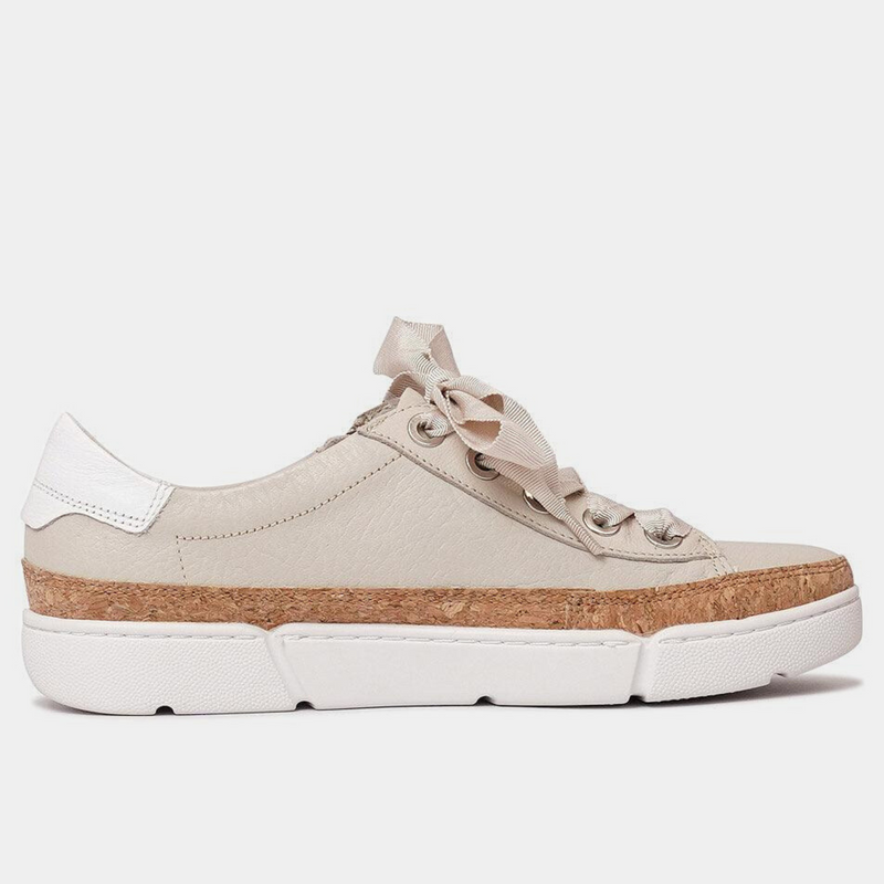 Torayne Almond White Multi Leather Sneakers