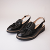 Olissas Black/ Black Sole Leather Loafers