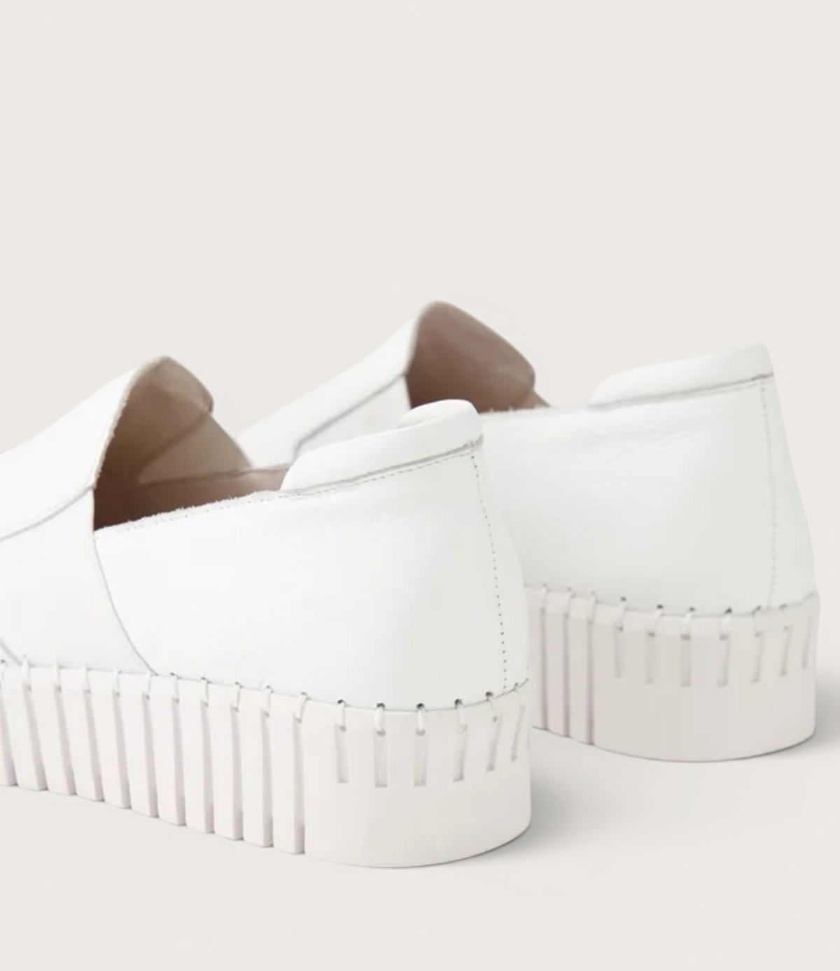 Becca White Leather Sneakers