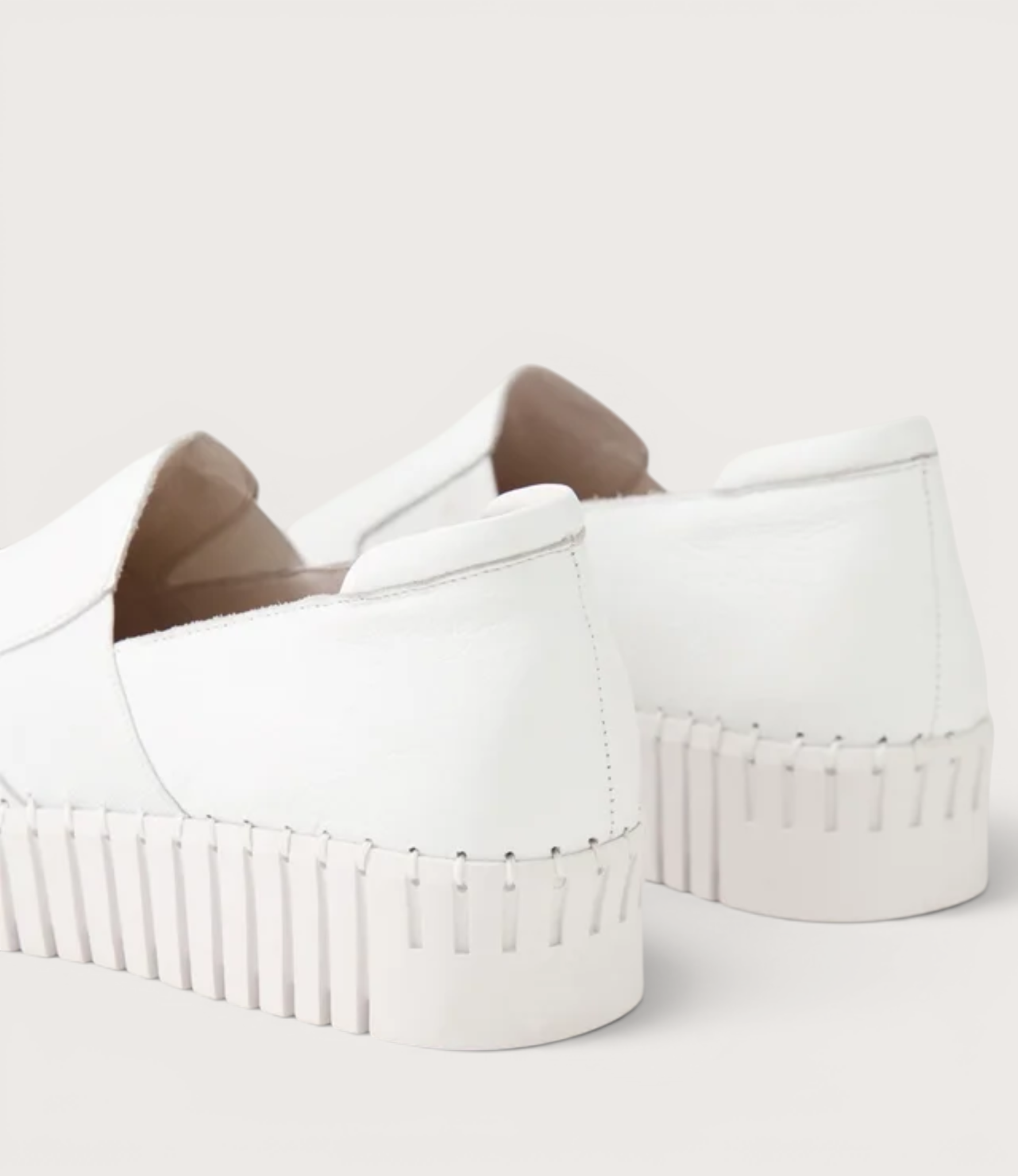 Becca White Leather Sneakers