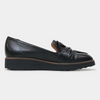 Oclem Black/ Black Leather Loafers