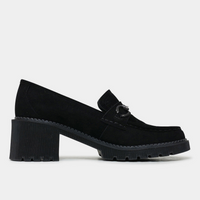 Zoey Black Suede Loafers