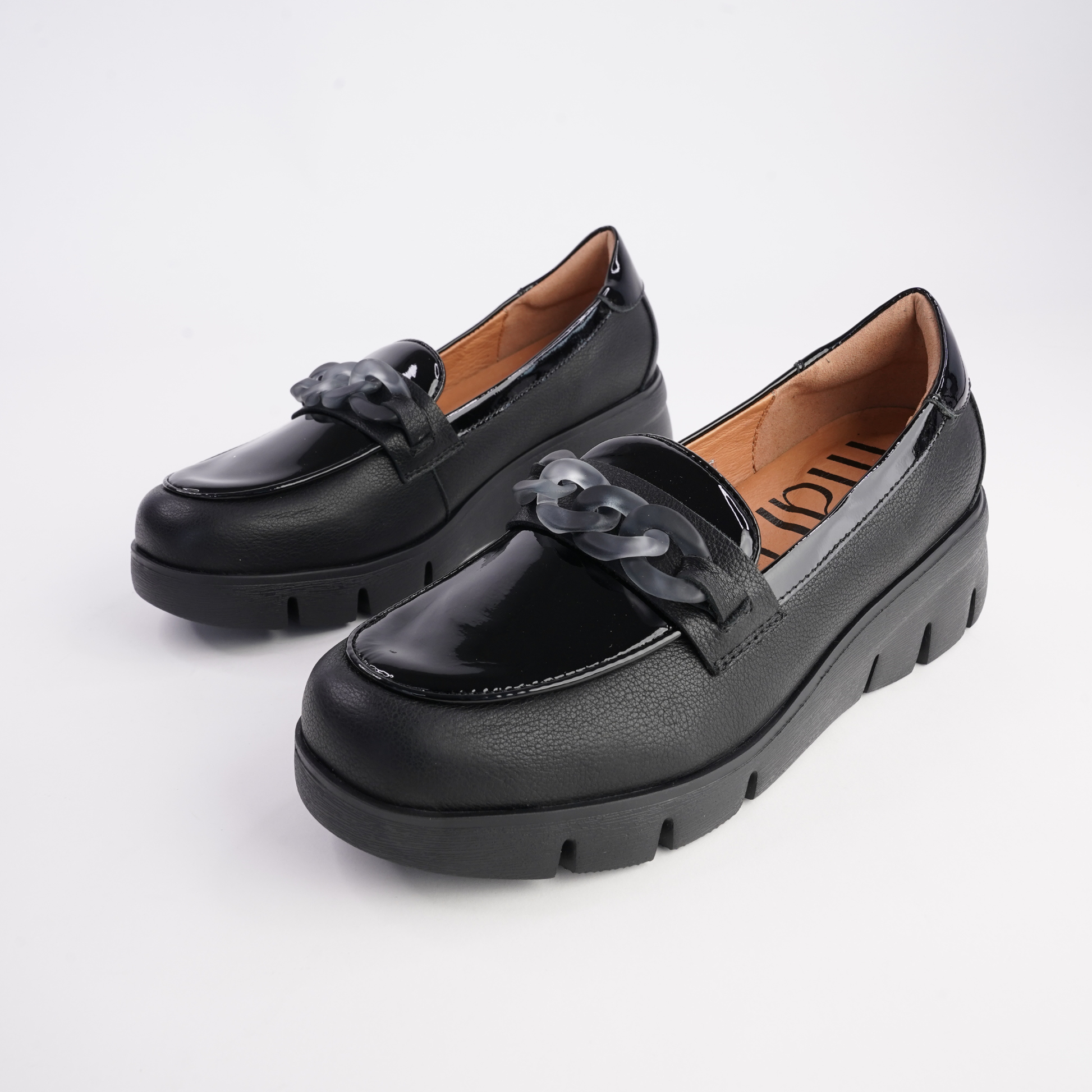 Barcelona Black Multi Leather Loafers - MARCO SANTINI | Shouz