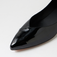 Ewa Black Patent Leather Ballet Flats - DJANGO AND JULIETTE | Shouz