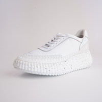 Cobus White Leather Sneakers