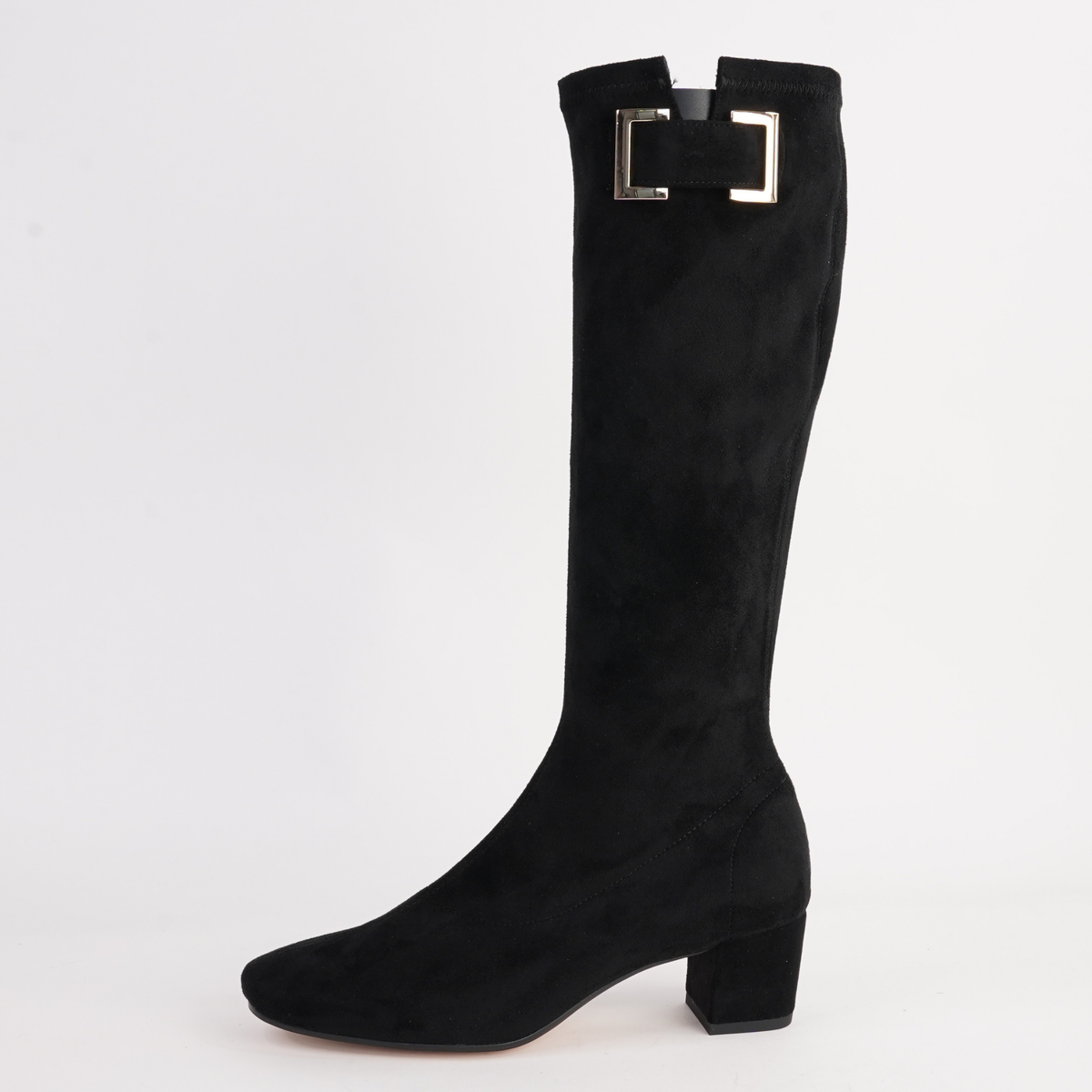 Handan Black Stretch Microsuede Boots - DJANGO AND JULIETTE | Shouz