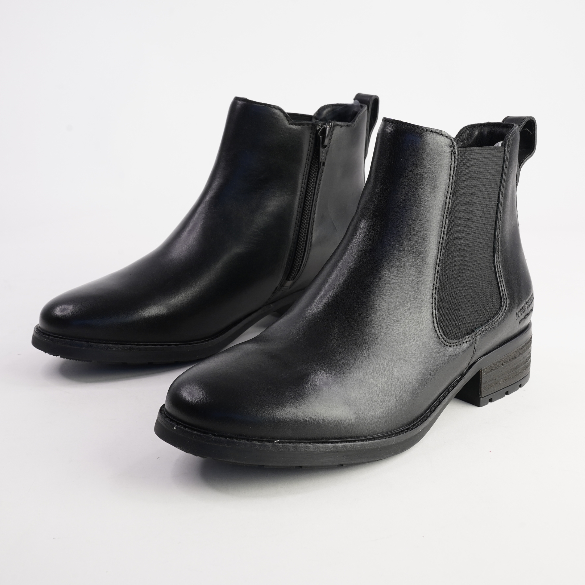 Kate 12 Schwarz Leather Ankle Boots - JOSEF SEIBEL | Shouz