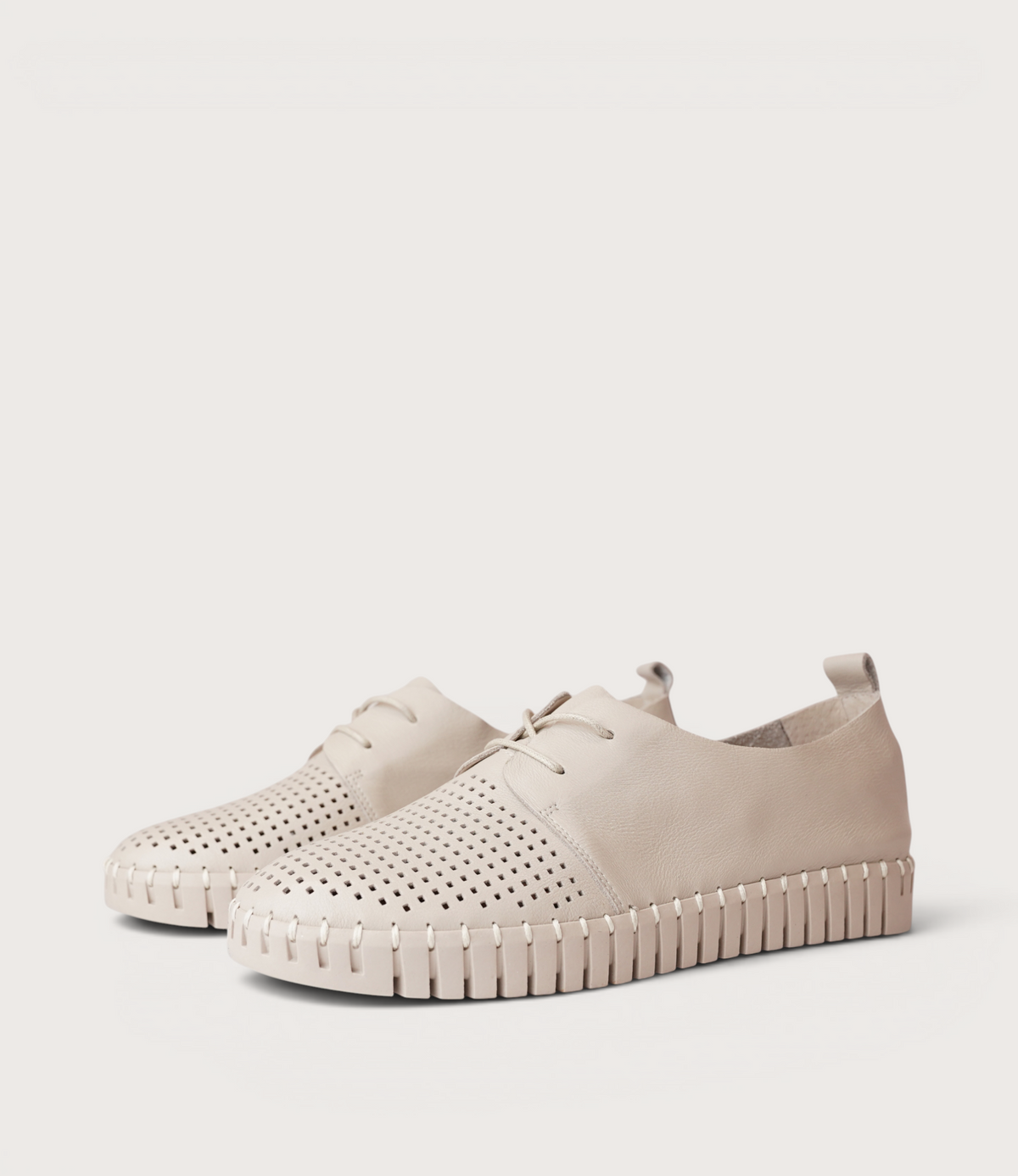 Huston Almond/ Almond Sole Leather Sneakers