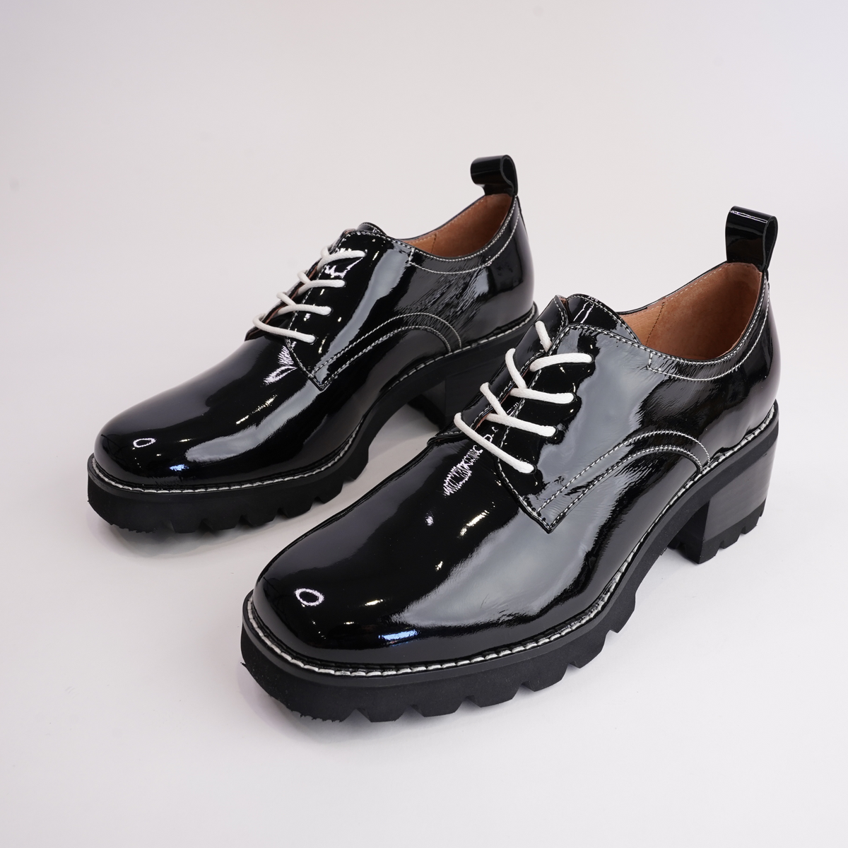 Daya Black Patent Leather Loafers