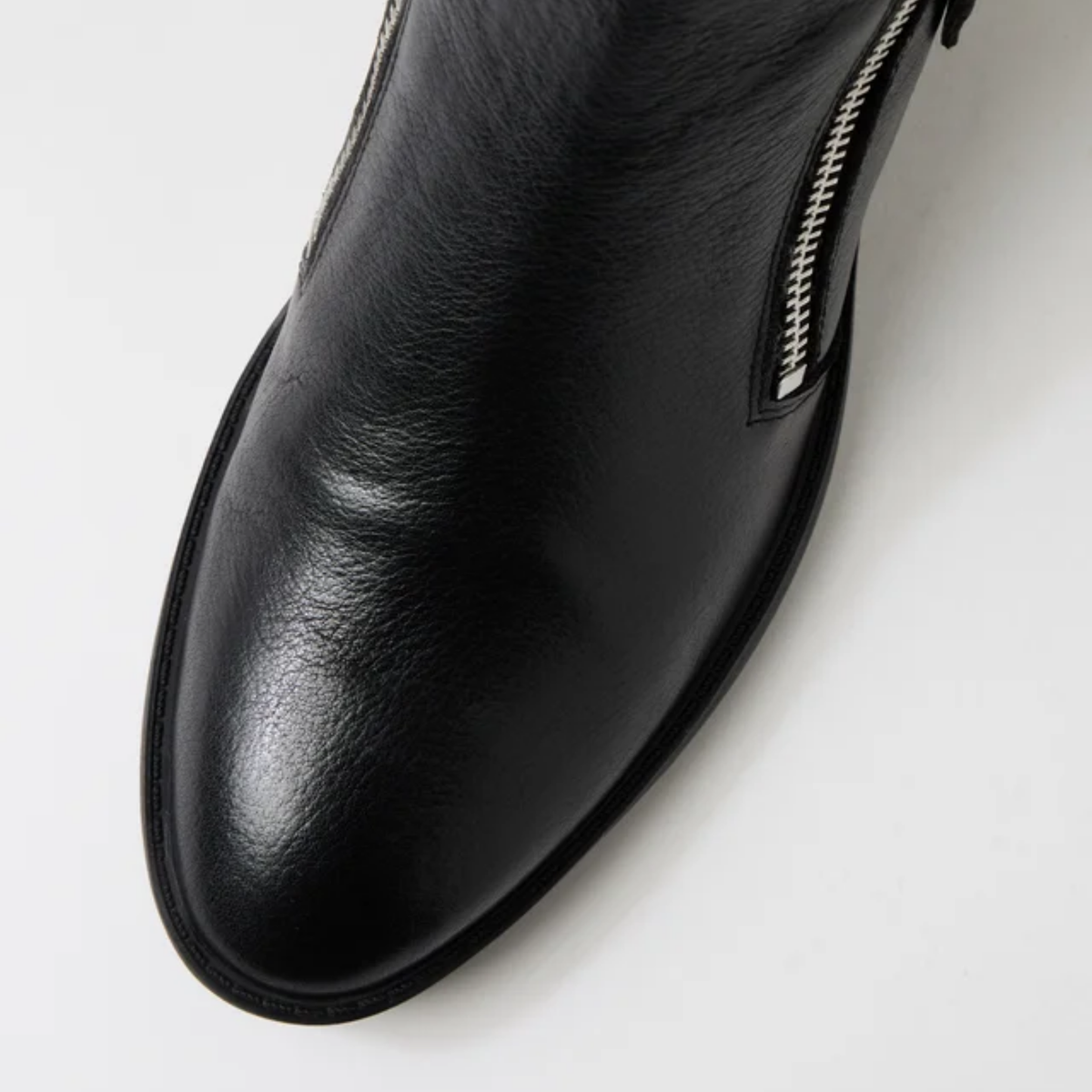 Lettice Black Leather/ Black Heel Ankle Boots - DJANGO AND JULIETTE | Shouz