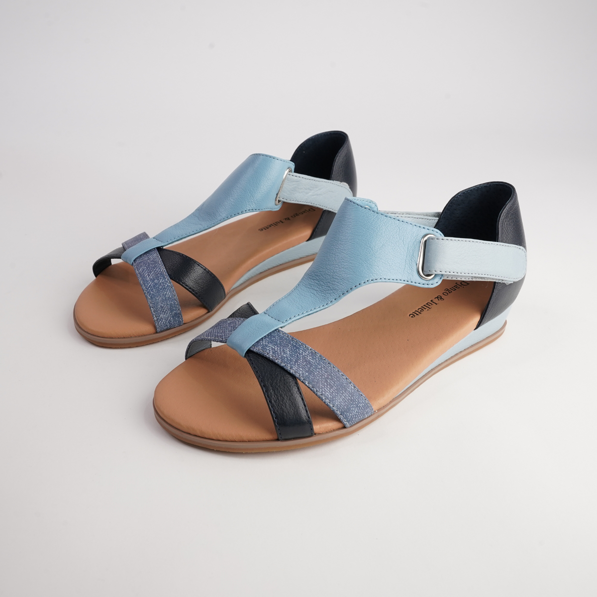 Hayzel Denim Multi Leather Sandals