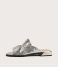 Luna Gold Leather Flats
