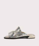 Luna Gold Leather Flats