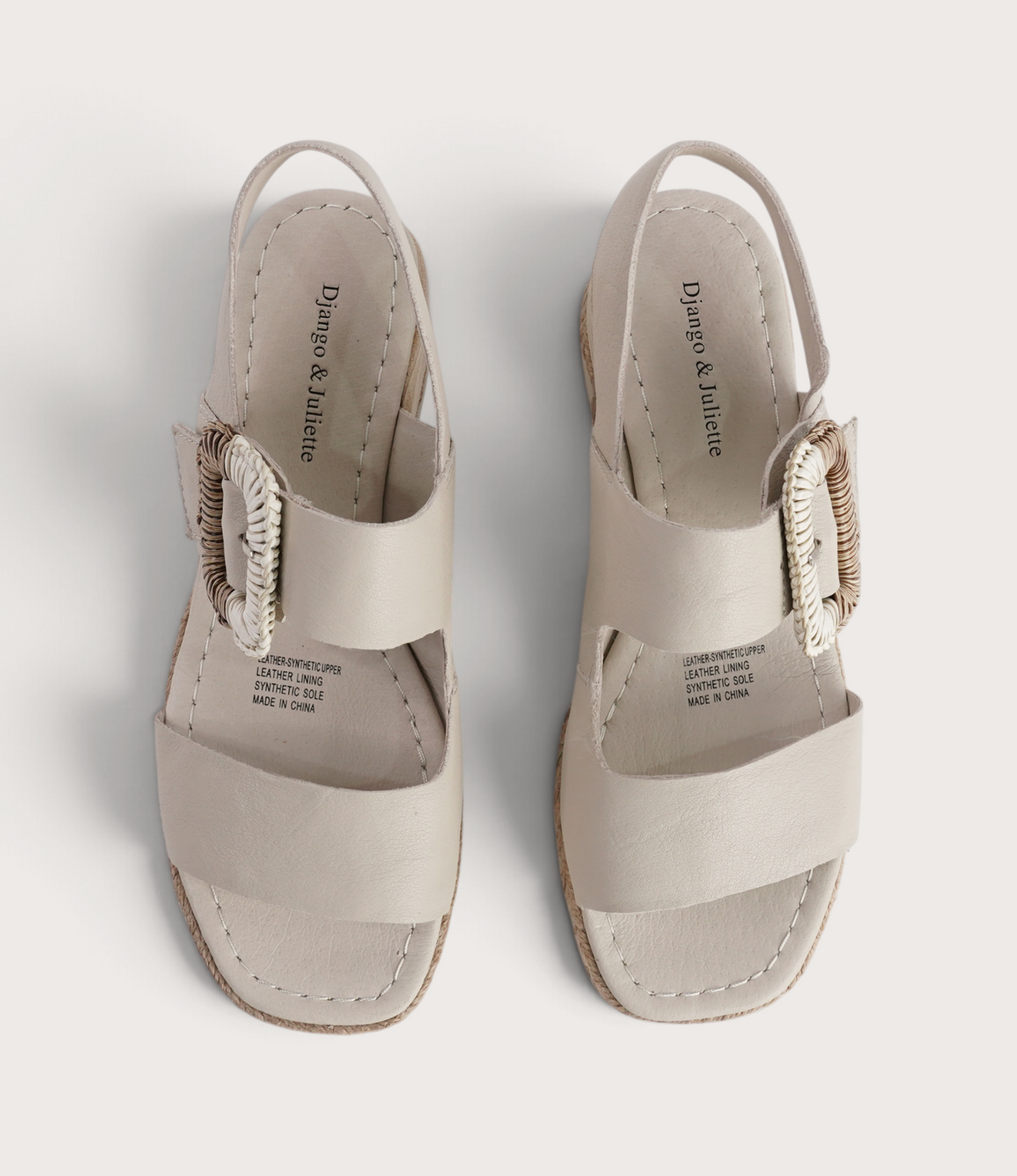 Innes Almond Leather Sandals - DJANGO AND JULIETTE | Shouz