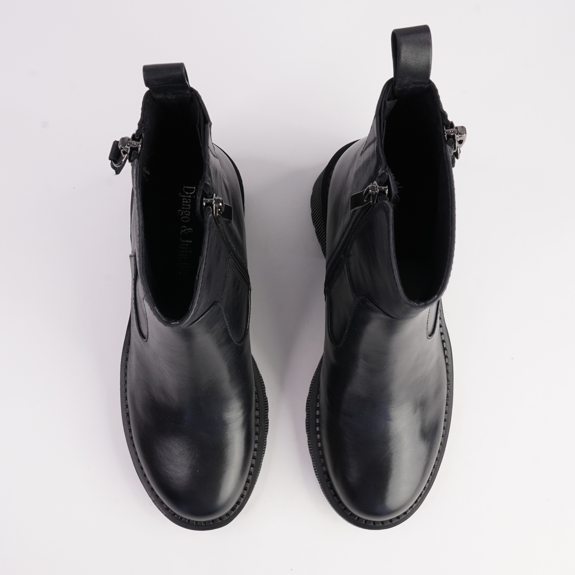 Zareks Black Leather Boots - DJANGO AND JULIETTE | Shouz