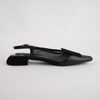 Vivienne Black Leather/ Black Mts Suede Flats
