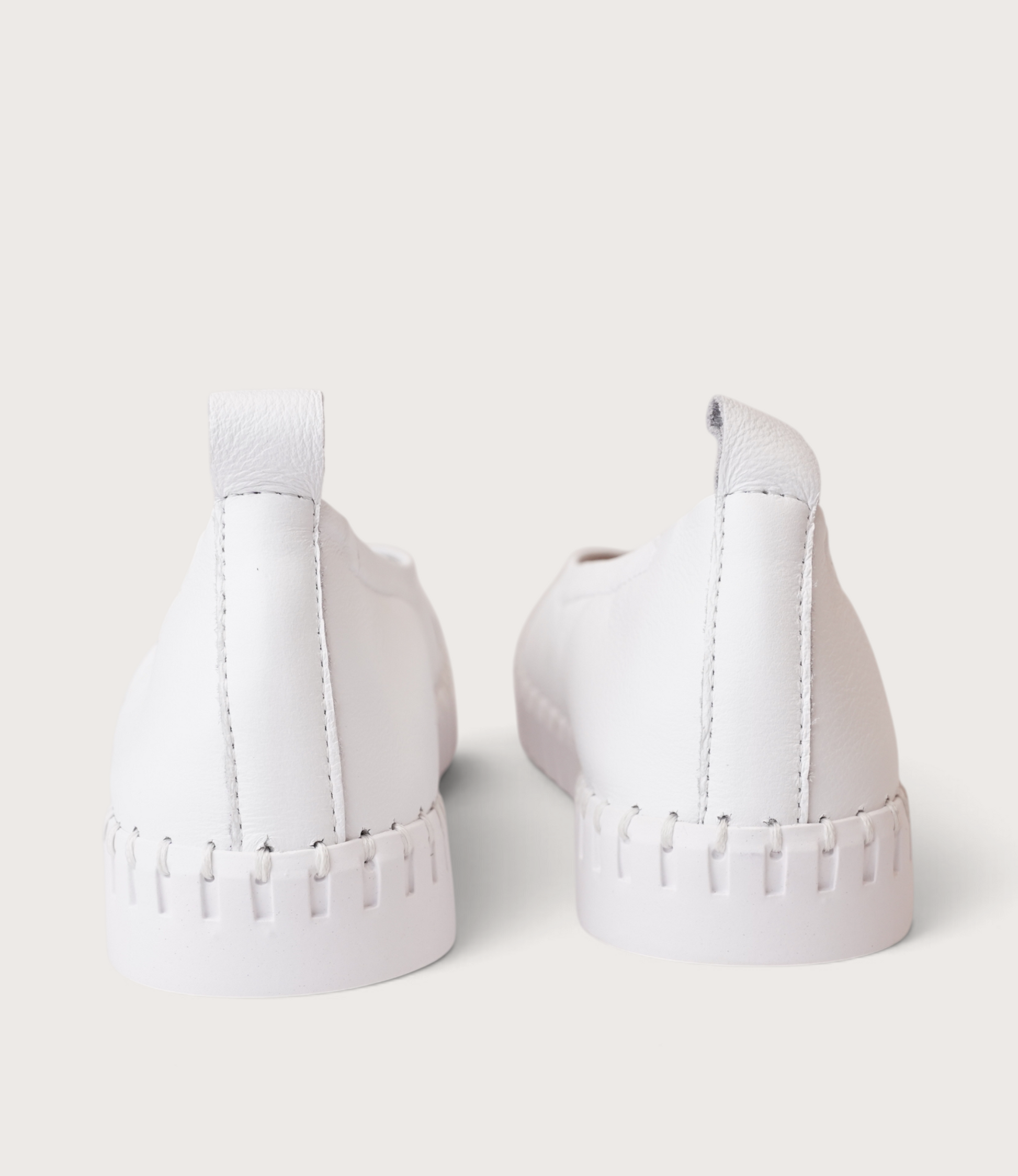 Heaton White Ballet Flats