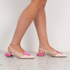 Vivienne Powder/ Fuchsia Mts Suede Flats
