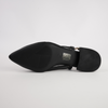 Vivienne Black Leather/ Black Mts Suede Flats