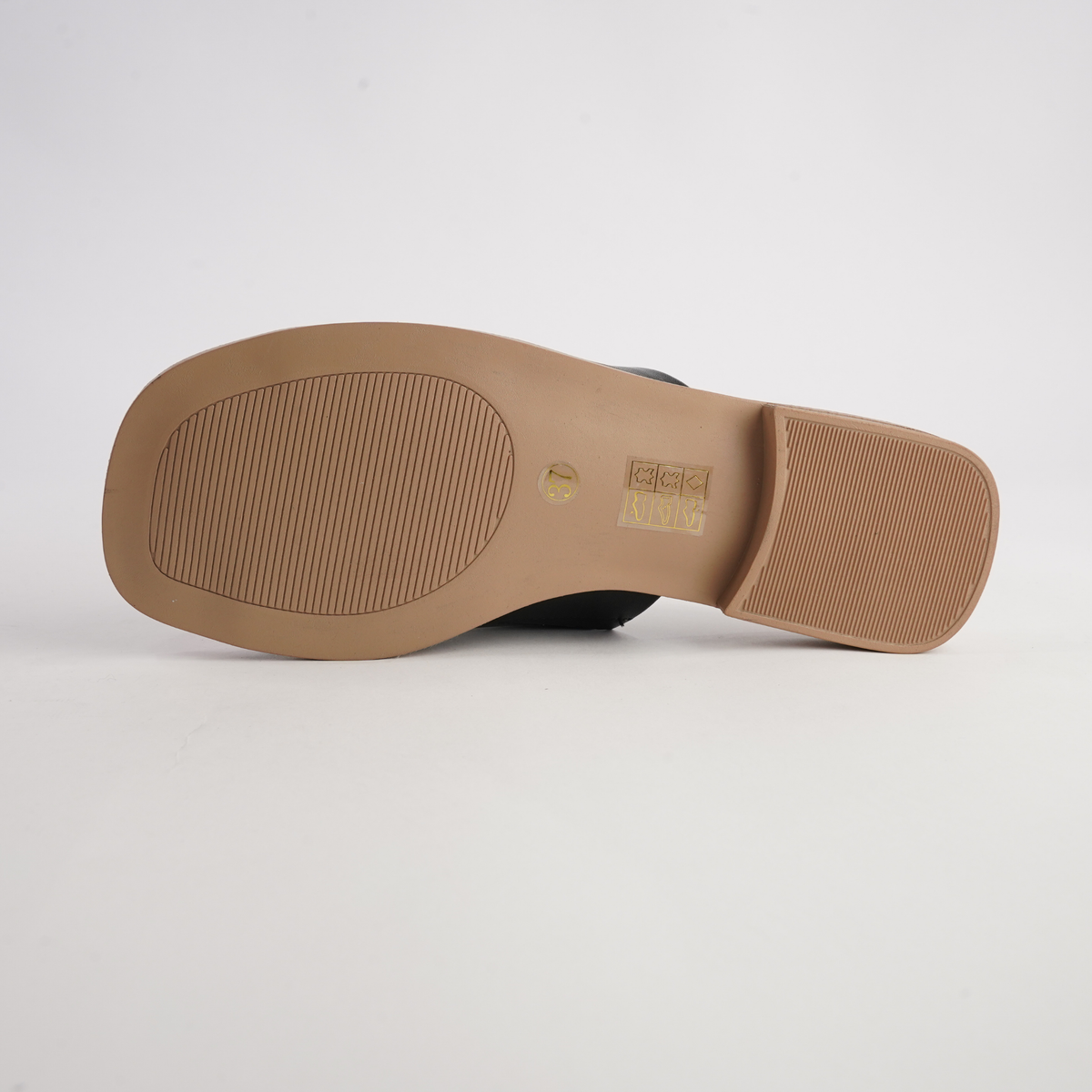 Sooty Black Leather Flats - BRESLEY | Shouz