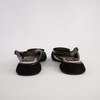 Vivienne Black Leather/ Black Mts Suede Flats