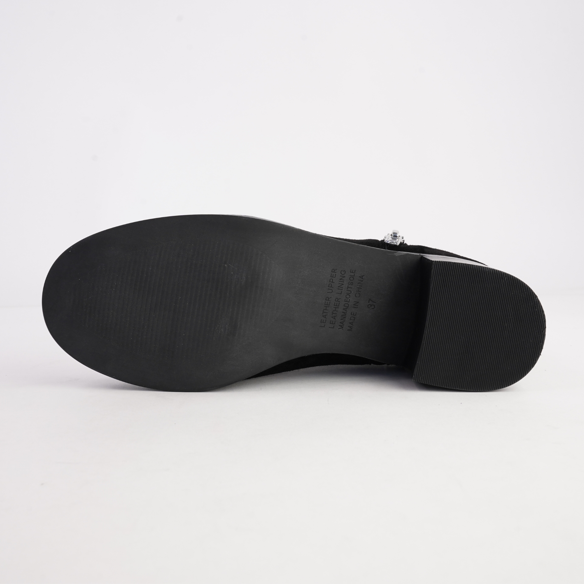 Ricarda Black Suede/ Black Heel Ankle Boots - DJANGO AND JULIETTE | Shouz