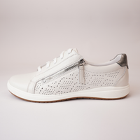 Caren 65 White Leather Sneakers