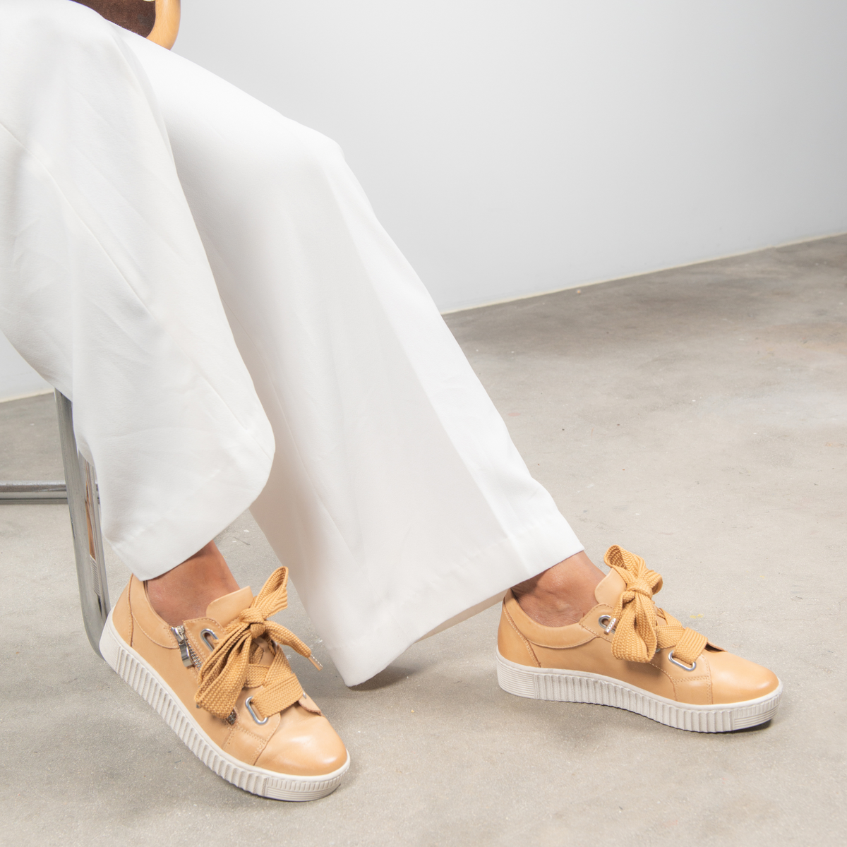 Jovi Tan Leather Sneakers - EOS FOOTWEAR | Shouz