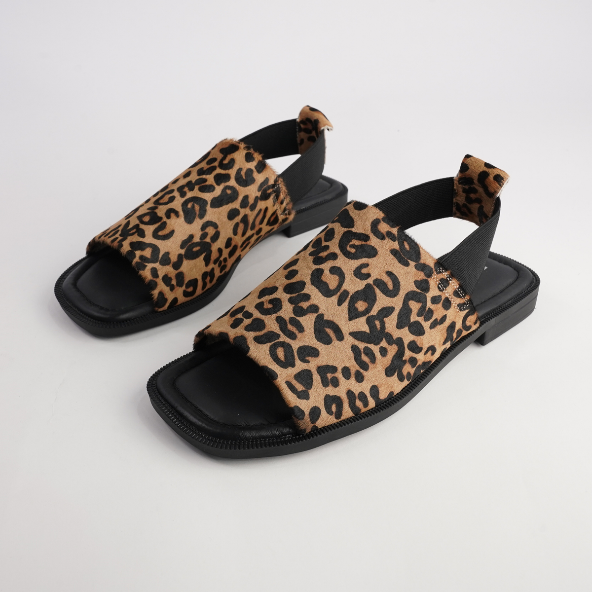 Snob Leopard Leather Flats