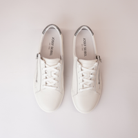 Caren 65 White Leather Sneakers