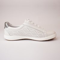 Caren 65 White Leather Sneakers