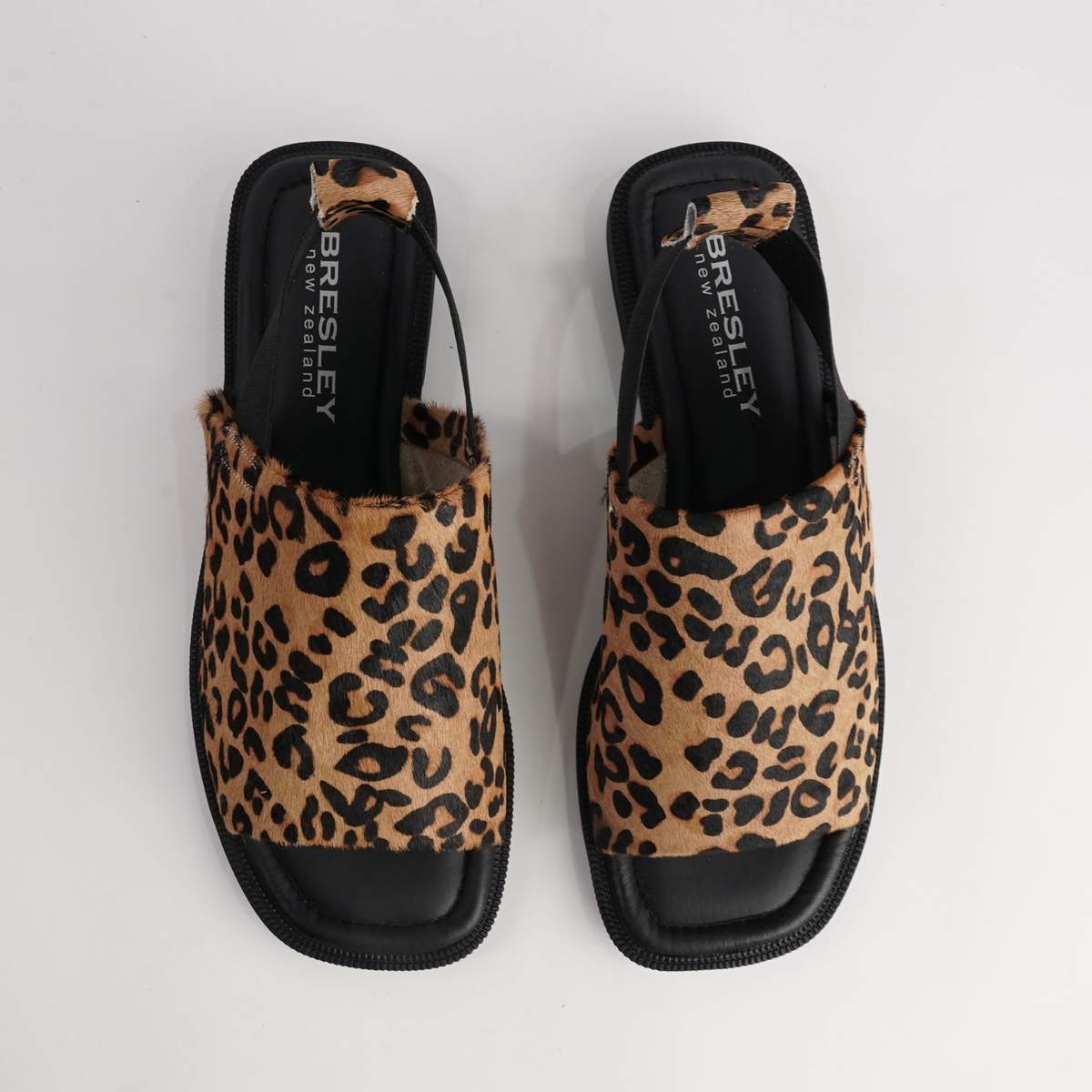 Snob Leopard Leather Flats - BRESLEY | Shouz