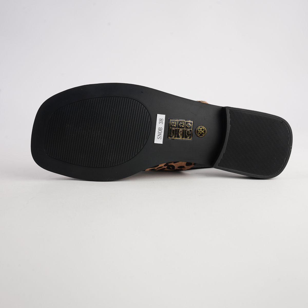 Snob Leopard Leather Flats - BRESLEY | Shouz