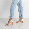 Saroja Champagne Leather Heels