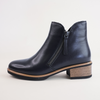 Dolomite Navy Leather Ankle Boots