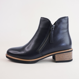 Dolomite Navy Leather Ankle Boots - BRESLEY | Shouz