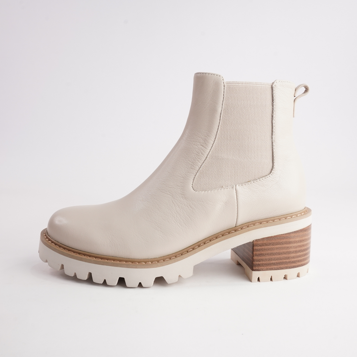 Mcalister Vanilla Leather Ankle Boots - DJANGO AND JULIETTE | Shouz
