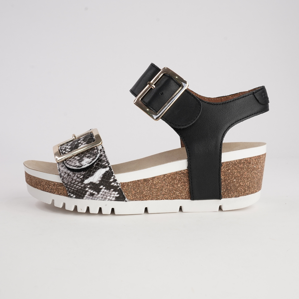 Quinn 02 Schwarz Combi Leather Sandals - JOSEF SEIBEL | Shouz