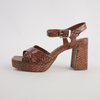 Runaway Python Leather Heels