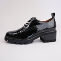 Daya Black Patent Leather Brogues