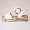 Nerida Latte Leather Sandals