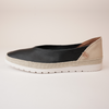 Noelia Black Leather Espadrilles