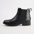 Kate 12 Schwarz Leather Ankle Boots