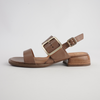 Ikam Pecan Leather Sandals