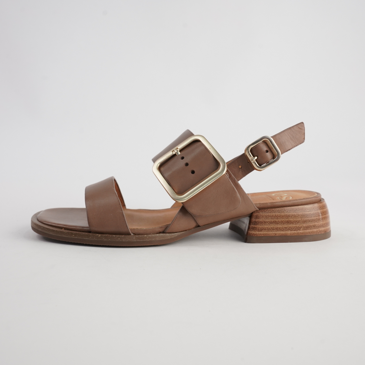 Ikam Pecan Leather Sandals - EOS FOOTWEAR | Shouz