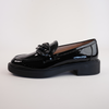 Ishie Black Patent Leather Loafers