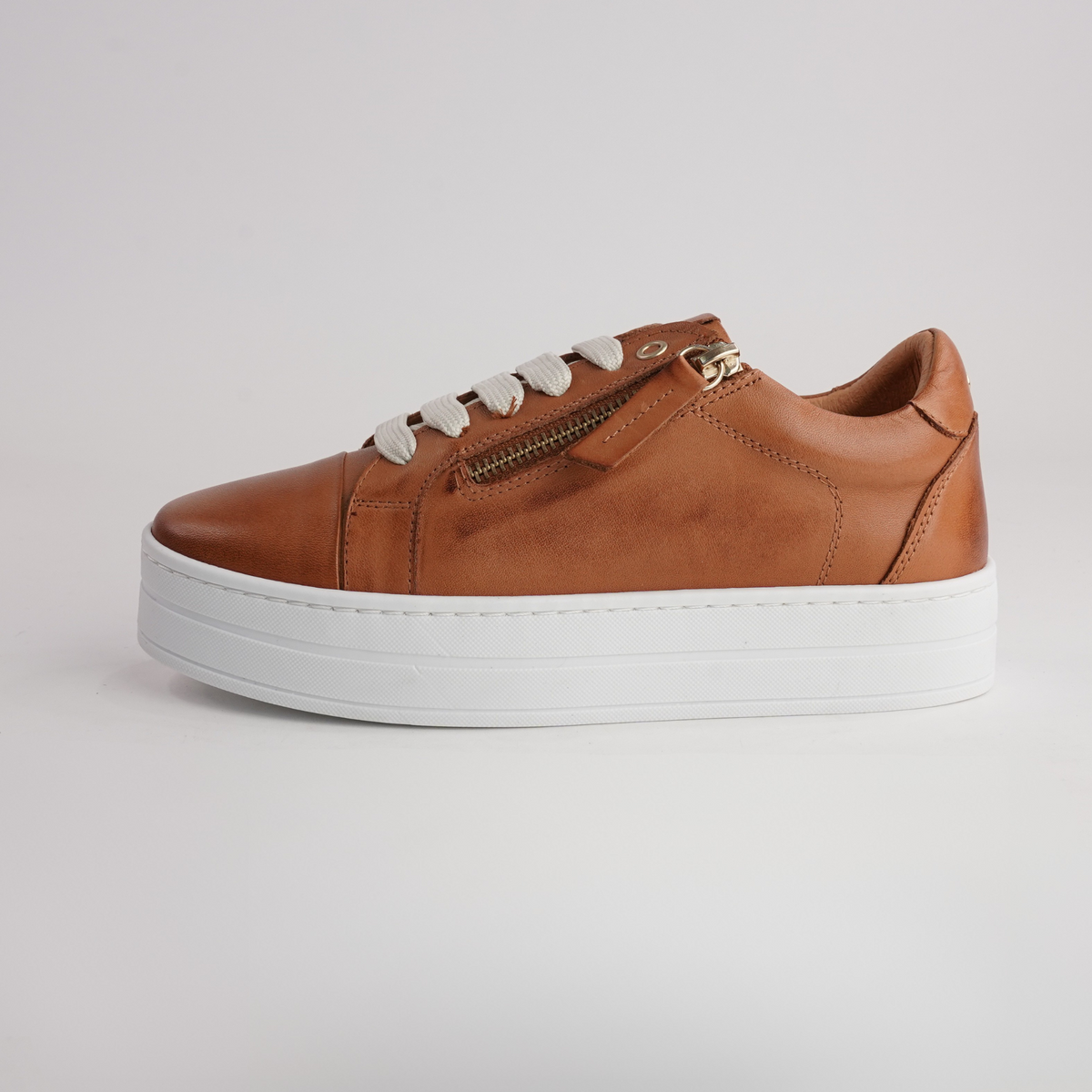 Abbey Coconut Leather Sneakers