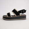 Vera Black Suede Sandals