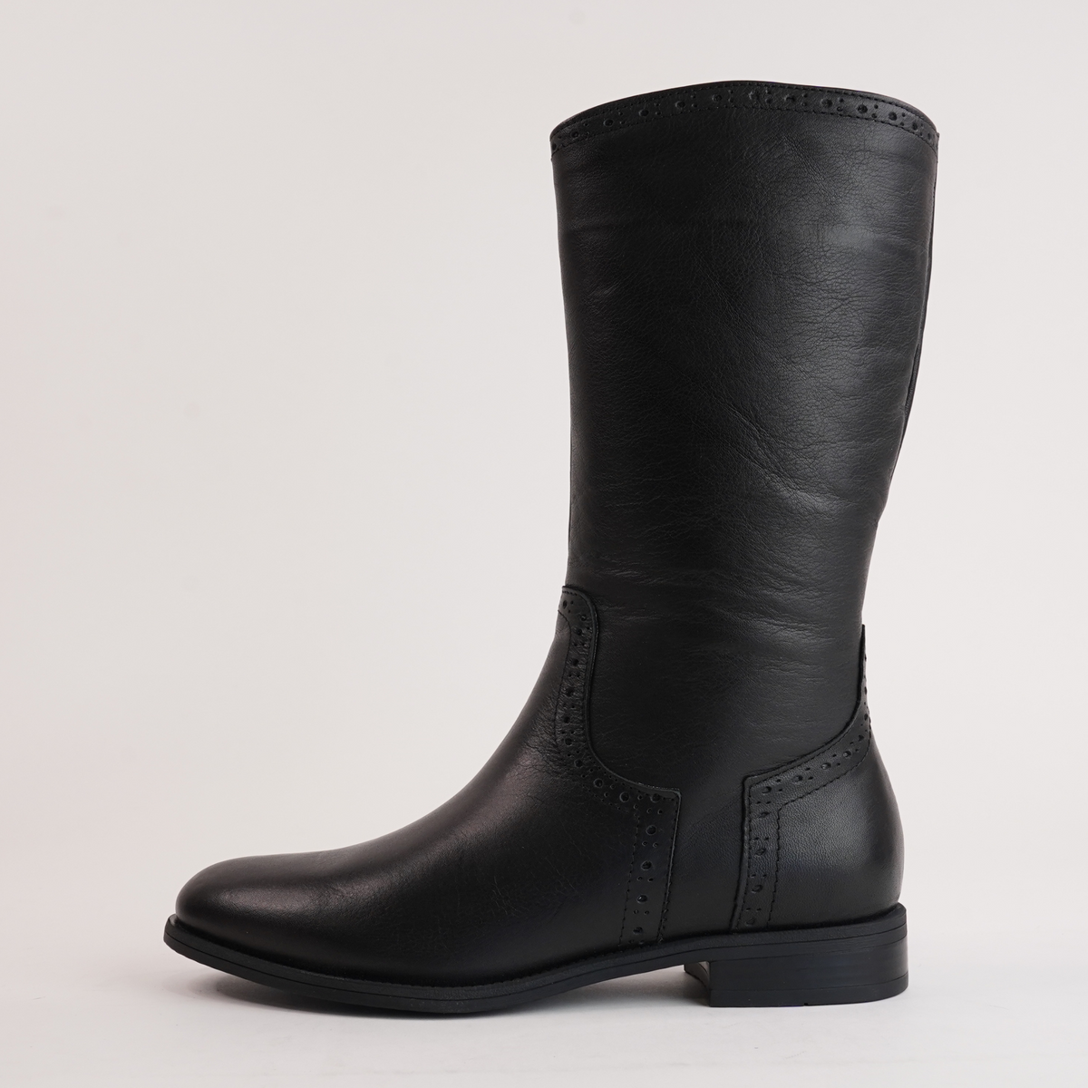 Garda Black Leather Boots