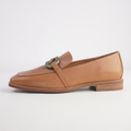 Damon Tan Leather Loafers